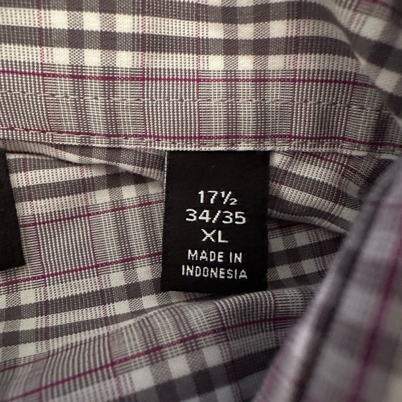 Lauren Ralph Lauren Black Label Slim Fit Performance Plaid Button Down 17.5 XL - Picture 3 of 9